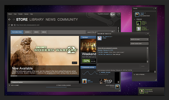 Скачать Steam клиент