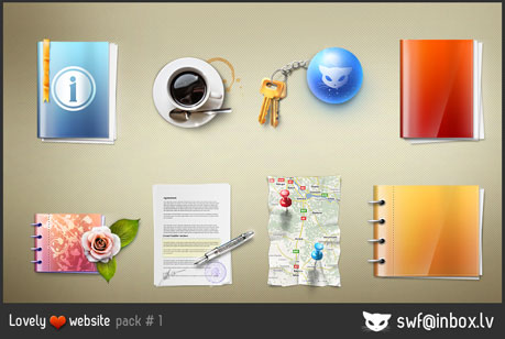 Lovely Website Icons Pack